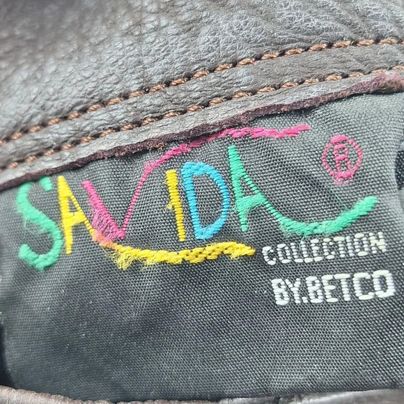 Savida Collection By Betco Brown Genuine Leather Womens Boots Sz 8 - Picture 9 of 12